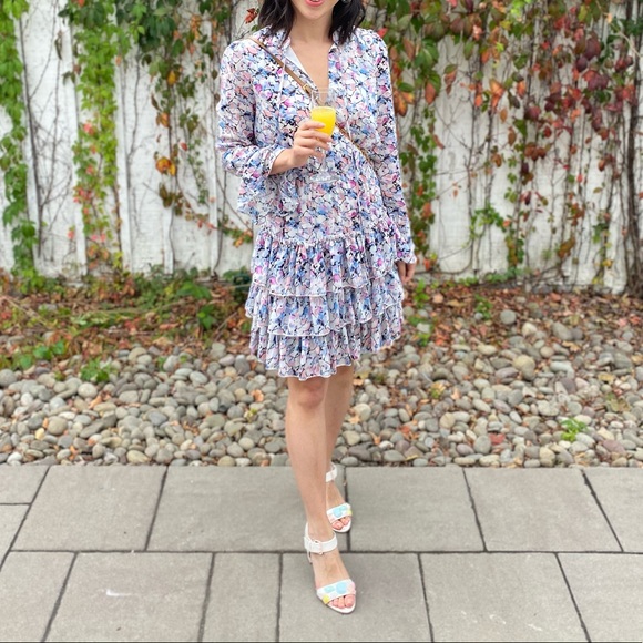 Floral Smock Dress - Picture 1 of 3